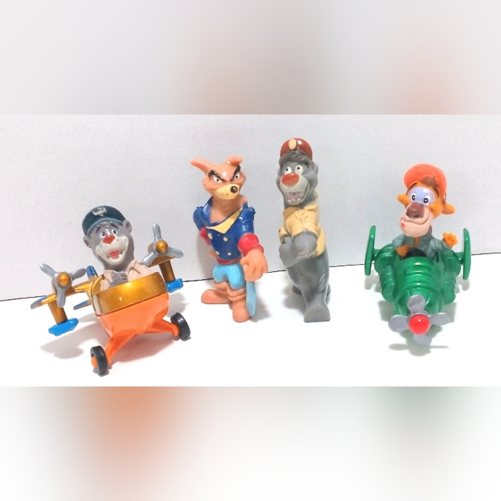 Vintage Disney Talespin Action Figure Set of 4 Baloo Don Karnage Wildcat